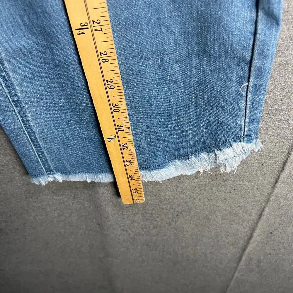 Studio Park x Jane Treacy Regular Denim Kick Flare Cropped Medium Wash, Plus 22